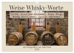 Weise Whisky-Worte (Wandkalender 2026 DIN A3 quer), CALVENDO Monatskalender