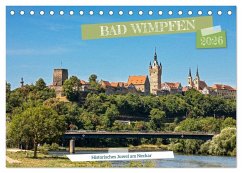 Cover Bad Wimpfen - Historisches Juwel am Neckar (Tischkalender 2026 DIN A5 quer), CALVENDO Monatskalender