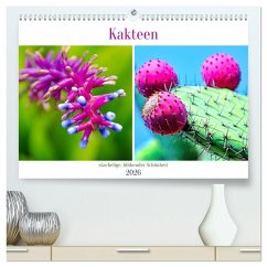 Kakteen - stachelige, blühende Schönheiten (hochwertiger Premium Wandkalender 2026 DIN A2 quer), Kunstdruck in Hochglanz