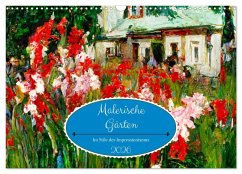 Cover Malerische Gärten - Im Stile des Impressionismus (Wandkalender 2026 DIN A3 quer), CALVENDO Monatskalender