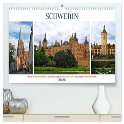 SCHWERIN, die wunderschöne Landeshauptstadt von Mecklenburg-Vorpommern (hochwertiger Premium Wandkalender 2026 DIN A2 quer), Kunstdruck in Hochglanz SCHWERIN, die wunderschöne Landeshauptstadt von Mecklenburg-Vorpommern (hochwertiger Premium Wandkalender 2026 DIN A2 quer), Kunstdruck in Hochglanz