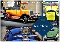 Cover Taxi Veteranen - Kubas älteste Taxis (Tischkalender 2026 DIN A5 quer), CALVENDO Monatskalender