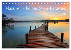 Masuren - Polens Seen-Paradies (Tischkalender 2026 DIN A5 quer), CALVENDO Monatskalender Masuren - Polens Seen-Paradies (Tischkalender 2026 DIN A5 quer), CALVENDO Monatskalender