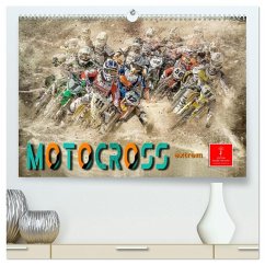 Motocross extrem (hochwertiger Premium Wandkalender 2026 DIN A2 quer), Kunstdruck in Hochglanz