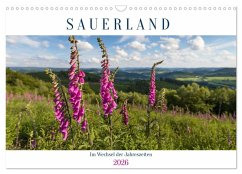 Cover Das Sauerland im Wechsel der Jahreszeiten (Wandkalender 2026 DIN A3 quer), CALVENDO Monatskalender
