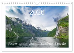 Cover Norwegens wunderschöne Fjorde (Wandkalender 2026 DIN A4 quer), CALVENDO Monatskalender