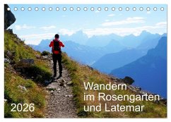 Cover Wandern im Rosengarten und Latemar (Tischkalender 2026 DIN A5 quer), CALVENDO Monatskalender