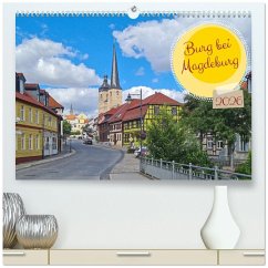 Cover Burg bei Magdeburg (hochwertiger Premium Wandkalender 2026 DIN A2 quer), Kunstdruck in Hochglanz