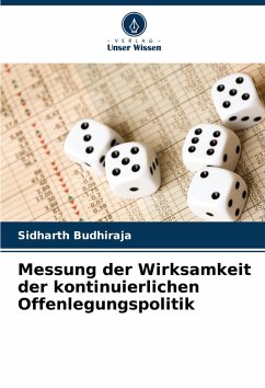 Cover Messung der Wirksamkeit der kontinuierlichen Offenlegungspolitik