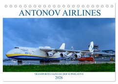 Antonov Airlines, Transportflugzeuge der Superlative (Tischkalender 2026 DIN A5 quer), CALVENDO Monatskalender Antonov Airlines, Transportflugzeuge der Superlative (Tischkalender 2026 DIN A5 quer), CALVENDO Monatskalender