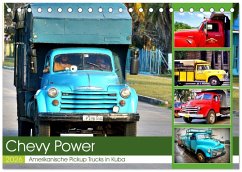 Cover CHEVY POWER - Amerikanische Pickup Trucks in Kuba (Tischkalender 2026 DIN A5 quer), CALVENDO Monatskalender