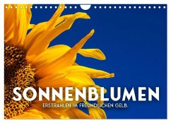Sonnenblumen - Erstrahlen im freundlichen Gelb. (Wandkalender 2026 DIN A4 quer), CALVENDO Monatskalender