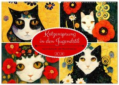 Cover Katzensprung in den Jugendstil (Wandkalender 2026 DIN A2 quer), CALVENDO Monatskalender