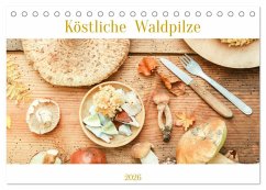 Cover Köstliche Waldpilze (Tischkalender 2026 DIN A5 quer), CALVENDO Monatskalender