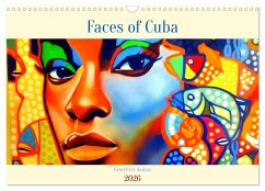 Cover Faces of Cuba - Gesichter Kubas (Wandkalender 2026 DIN A3 quer), CALVENDO Monatskalender