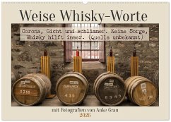 Weise Whisky-Worte (Wandkalender 2026 DIN A2 quer), CALVENDO Monatskalender