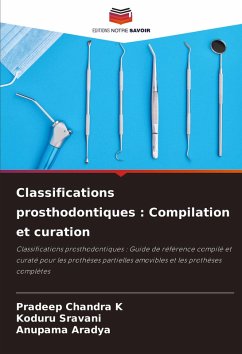 Cover Classifications prosthodontiques : Compilation et curation