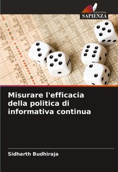 Cover Misurare l'efficacia della politica di informativa continua