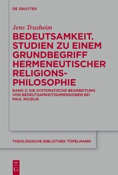 Cover Bedeutsamkeit. Studien zu einem Grundbegriff hermeneutischer Religionsphilosophie (eBook, PDF)