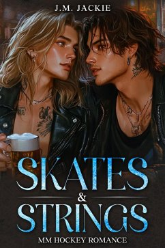 Cover Skates & Strings   MM Hockey Romance   (Love on the Ice Series, #7) (eBook, ePUB)