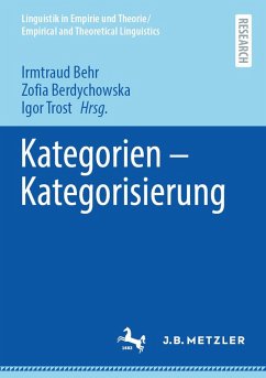 Cover Kategorien - Kategorisierung (eBook, PDF)