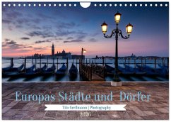 Cover Europas Städte und Dörfer (Wandkalender 2026 DIN A4 quer), CALVENDO Monatskalender