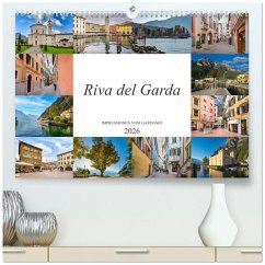 Riva del Garda Impressionen vom Gardasee (hochwertiger Premium Wandkalender 2026 DIN A2 quer), Kunstdruck in Hochglanz