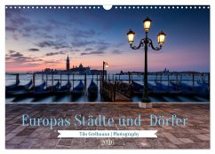 Cover Europas Städte und Dörfer (Wandkalender 2026 DIN A3 quer), CALVENDO Monatskalender
