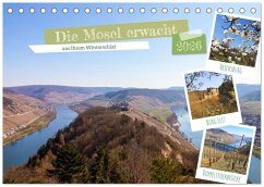 Die Mosel erwacht aus Ihrem Winterschlaf (Tischkalender 2026 DIN A5 quer), CALVENDO Monatskalender Die Mosel erwacht aus Ihrem Winterschlaf (Tischkalender 2026 DIN A5 quer), CALVENDO Monatskalender