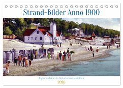 Cover Strand-Bilder Anno 1900 - Rigas Seebäder in historischen Ansichten (Tischkalender 2026 DIN A5 quer), CALVENDO Monatskalender