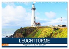 Leuchttürme - Wegweisend durch das Jahr (Wandkalender 2026 DIN A3 quer), CALVENDO Monatskalender