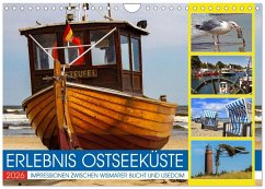 Cover Erlebnis Ostseeküste - zwischen Wismarer Bucht und Usedom (Wandkalender 2026 DIN A4 quer), CALVENDO Monatskalender