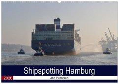 Cover Shipspotting Hamburg (Wandkalender 2026 DIN A2 quer), CALVENDO Monatskalender