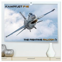 Kampfjet F-16 The Fighting Falcon (hochwertiger Premium Wandkalender 2026 DIN A2 quer), Kunstdruck in Hochglanz