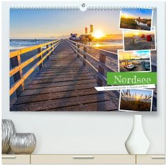 Nordsee - Sehnsuchtskalender zu Strand und Meer (hochwertiger Premium Wandkalender 2026 DIN A2 quer), Kunstdruck in Hochglanz
