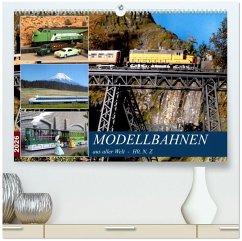 Modellbahnen aus aller Welt - H0, N, Z (hochwertiger Premium Wandkalender 2026 DIN A2 quer), Kunstdruck in Hochglanz