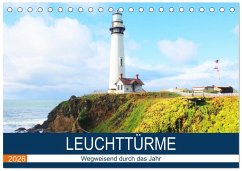 Leuchttürme - Wegweisend durch das Jahr (Tischkalender 2026 DIN A5 quer), CALVENDO Monatskalender Cover Leuchttürme - Wegweisend durch das Jahr (Tischkalender 2026 DIN A5 quer), CALVENDO Monatskalender