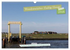 Wunderschöne Hallig Hooge (Wandkalender 2026 DIN A3 quer), CALVENDO Monatskalender