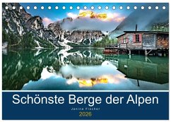 Cover Schönste Berge der Alpen (Tischkalender 2026 DIN A5 quer), CALVENDO Monatskalender