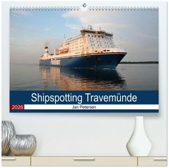 Cover Shipspotting Travemünde (hochwertiger Premium Wandkalender 2026 DIN A2 quer), Kunstdruck in Hochglanz