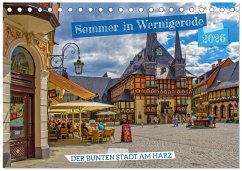 Cover Sommer in Wernigerode - Der bunten Stadt am Harz (Tischkalender 2026 DIN A5 quer), CALVENDO Monatskalender