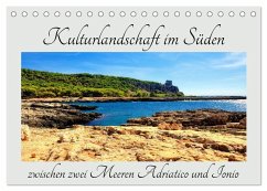 Kulturlandschaft im Süden zwischen zwei Meeren Adriatico und Ionio (Tischkalender 2026 DIN A5 quer), CALVENDO Monatskalender