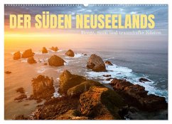 Cover Der Süden Neuseelands: Berge, Seen und traumhafte Küsten (Wandkalender 2026 DIN A2 quer), CALVENDO Monatskalender