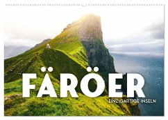 Cover Färöer - Einzigartige Inseln (Wandkalender 2026 DIN A2 quer), CALVENDO Monatskalender