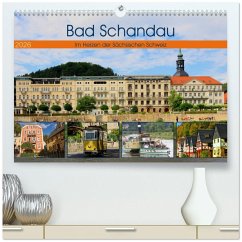 Cover Bad Schandau - Im Herzen der Sächsischen Schweiz (hochwertiger Premium Wandkalender 2026 DIN A2 quer), Kunstdruck in Hochglanz