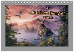 Cover Wo die wilden Drachen wohnen (Tischkalender 2026 DIN A5 quer), CALVENDO Monatskalender