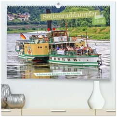 Cover Seitenraddampfer - In Sachsen von Königstein bis Bad Schandau (hochwertiger Premium Wandkalender 2026 DIN A2 quer), Kunstdruck in Hochglanz