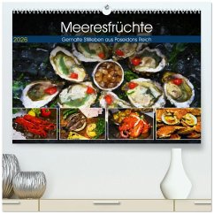 Cover Meeresfrüchte - Gemalte Stillleben aus Poseidons Reich (hochwertiger Premium Wandkalender 2026 DIN A2 quer), Kunstdruck in Hochglanz