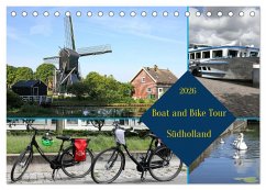 Cover Boat and Bike Südholland (Tischkalender 2026 DIN A5 quer), CALVENDO Monatskalender