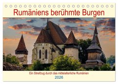 Rumäniens berühmte Burgen (Tischkalender 2026 DIN A5 quer), CALVENDO Monatskalender